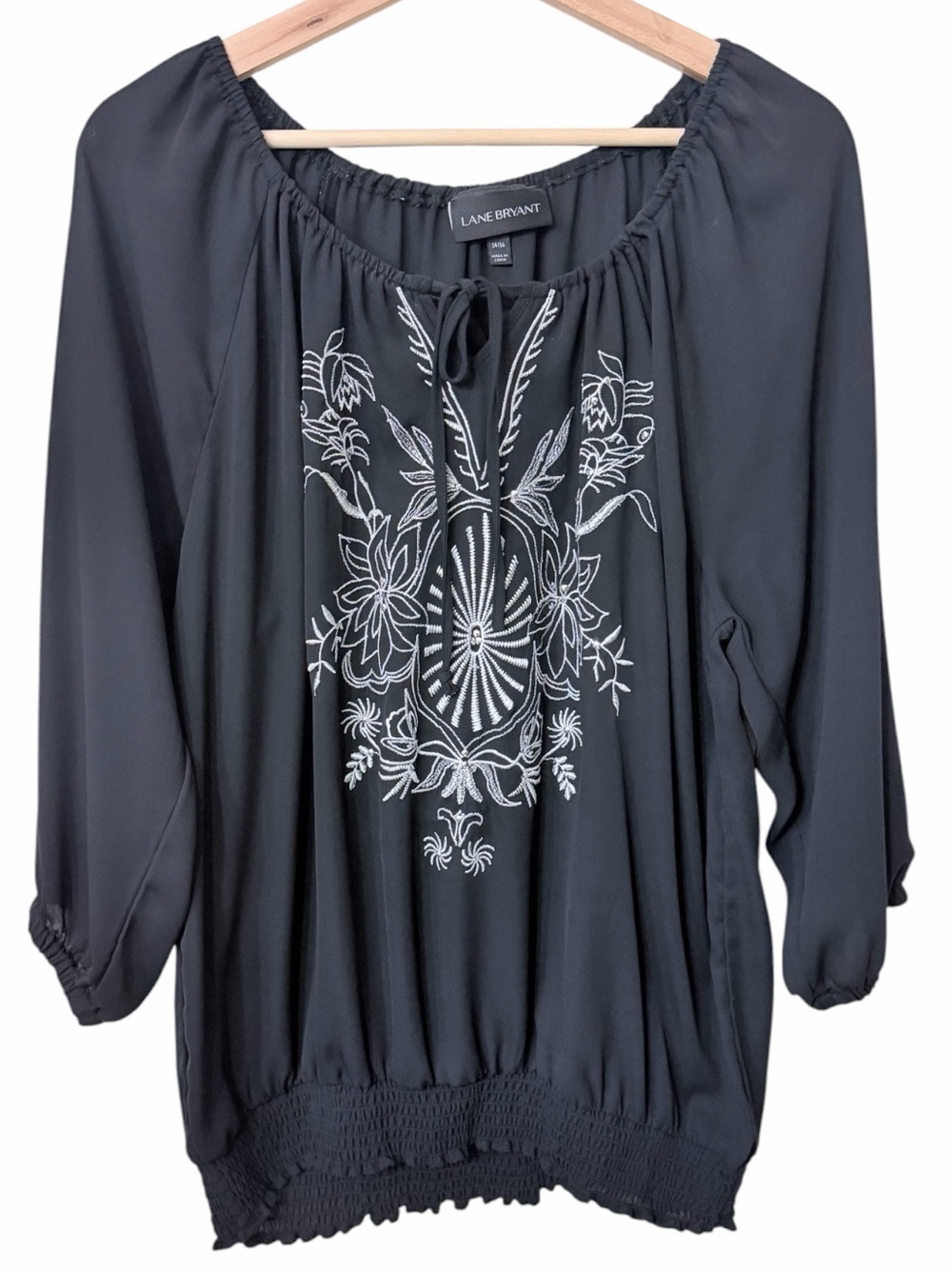 Lane Bryant Embroidered Top 14/16